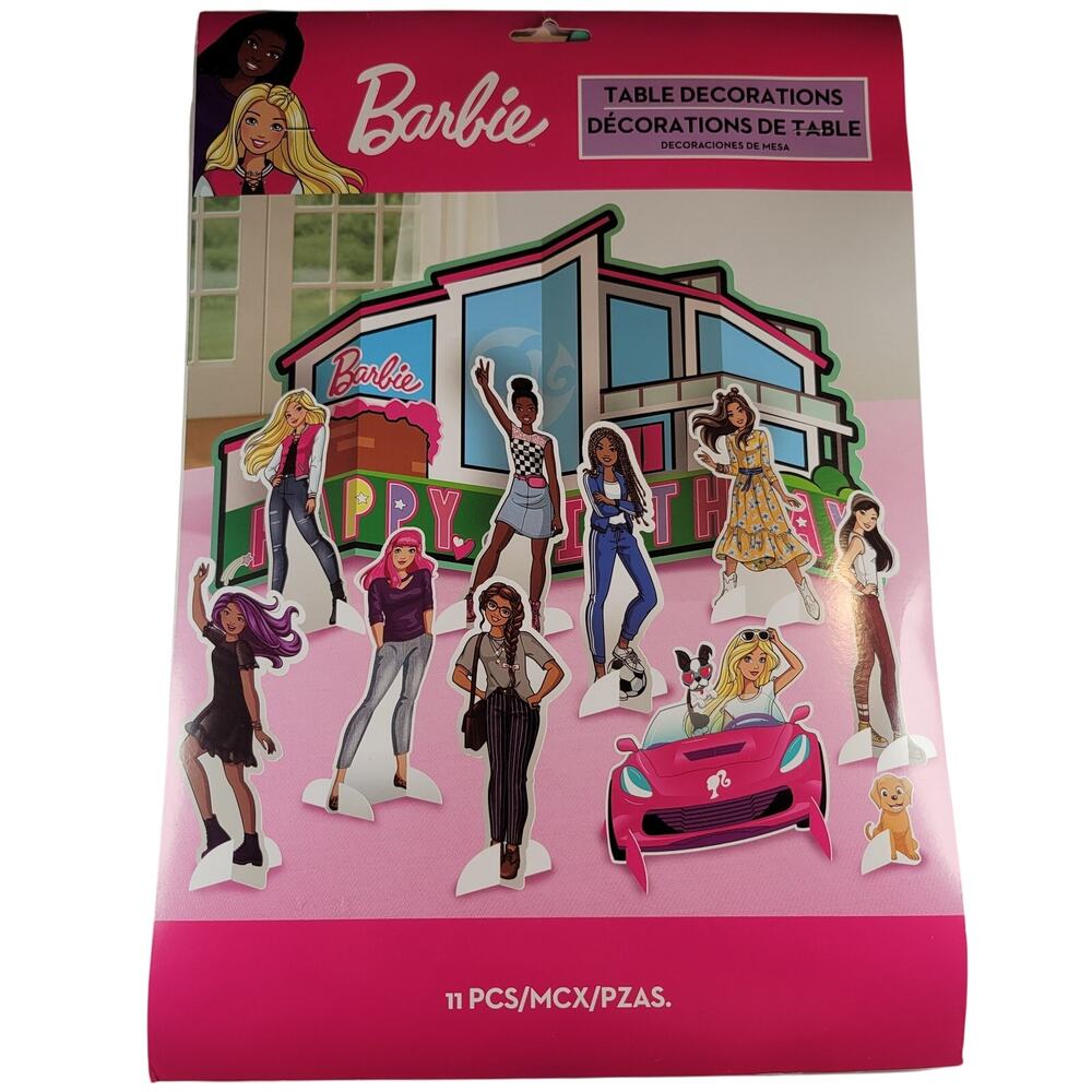 Barbie Table Centerpiece Decorations Set Birthday Party Supplies 11 Pc Birthday